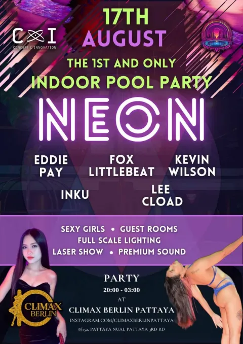 NEON – Indoor Pool Party